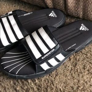 Adidas Superstar slides size 14